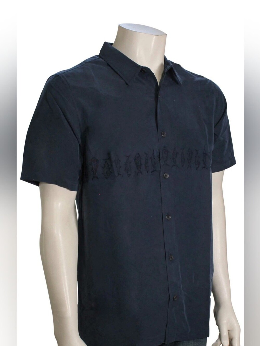 O'Neill Men's Short-Sleeve Button-Down Shirt in Dark Blue